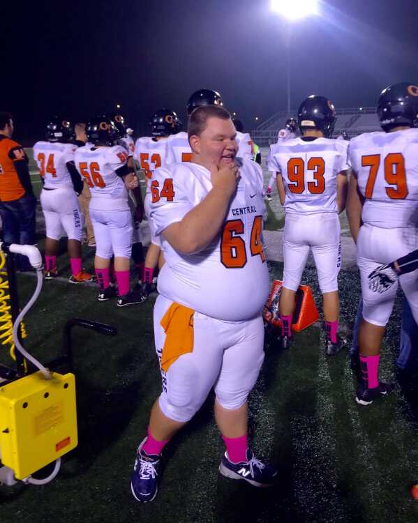 Cape Central football student manager gets special moment on the field