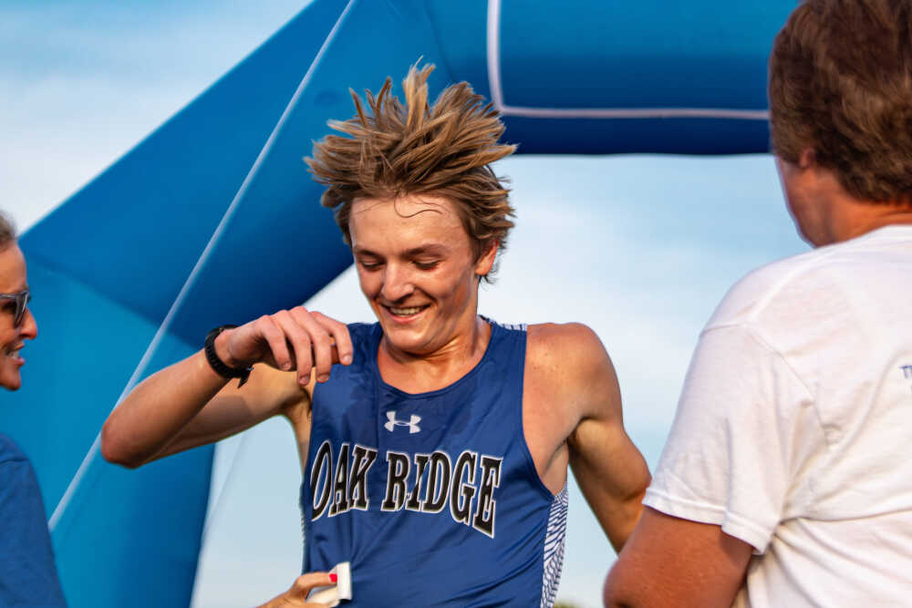 Oak Ridge's Brock Hobeck takes gold in home meet