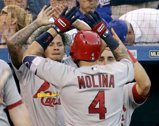 Cardinals hit four straight home runs